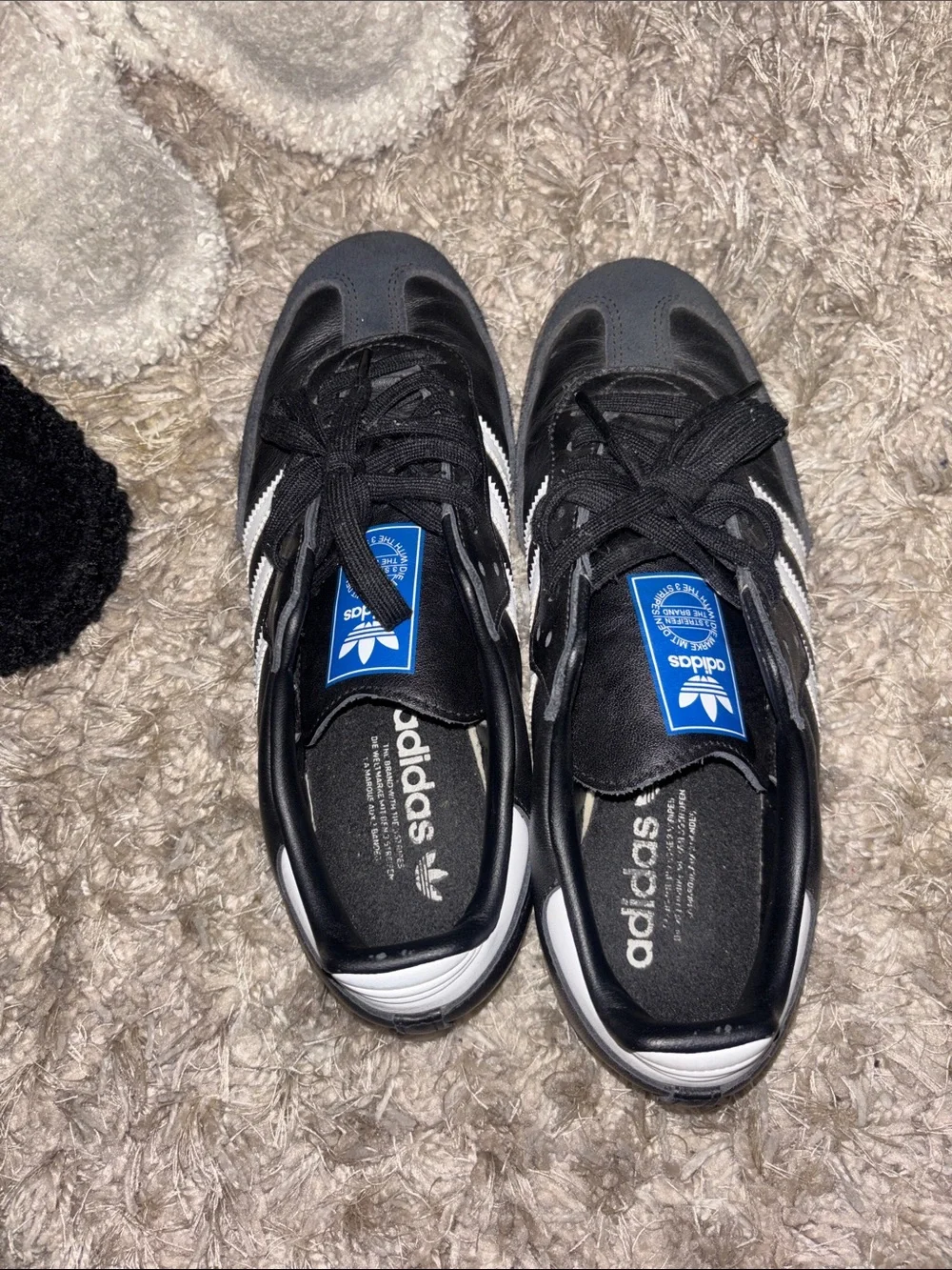 adidas Black White Samba Sneakers NO BOX